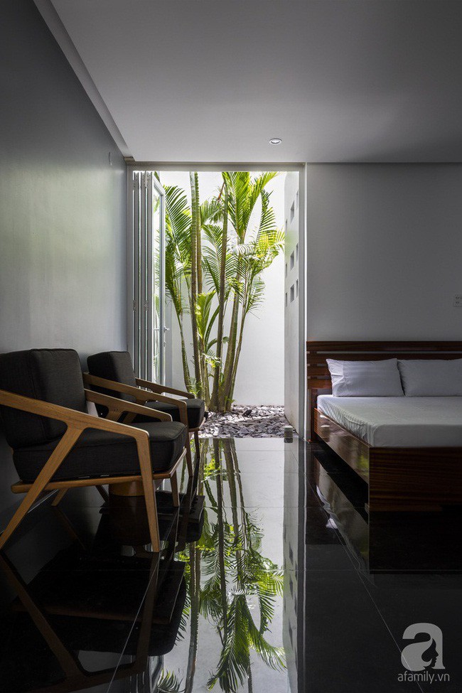 Phòng ngủ tiếp nối với thiên nhiên.