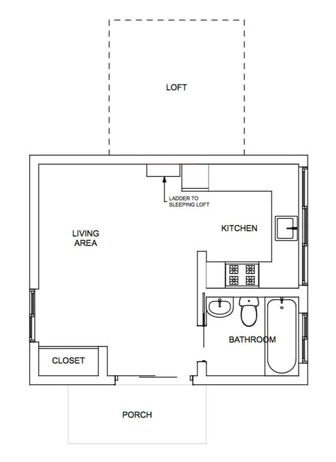 Bản vẽ thiết kế toàn bộ không gian của ngôi nhà