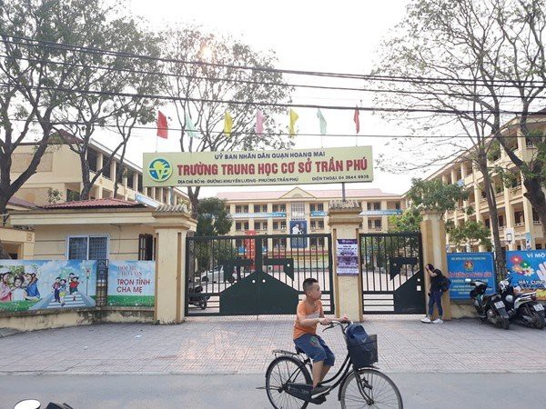 Trường THCS Trần Phú, nơi xảy ra sự vụ thầy giáo dạy Toán bị tố có hành vi dâm ô, sàm sỡ nam sinh. Ảnh: PV