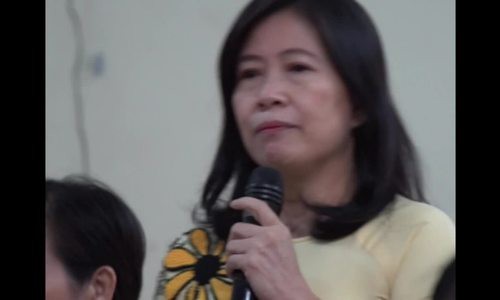 Cô Nguyễn Thu Hà (giáo viên Văn trường THPT Võ Trường Toản) đánh giá về các vở diễn có cảnh nhạy cảm của học sinh. Video: Mạnh Tùng.