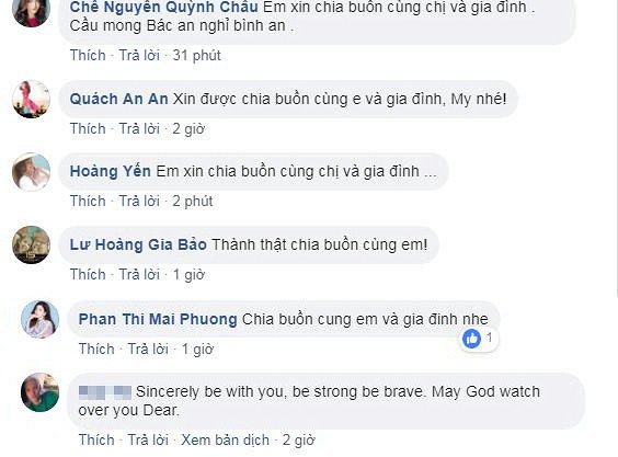 Loạt sao Việt gửi lời chia buồn đến gia đình Diễm My 9x