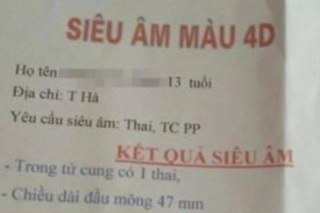 
Kết quả siêu âm thai nhi. Ảnh: Gia đình cung cấp
