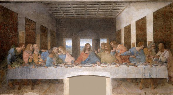 Bức họa Bữa ăn tối cuối cùng của Leonardo da Vinci.
