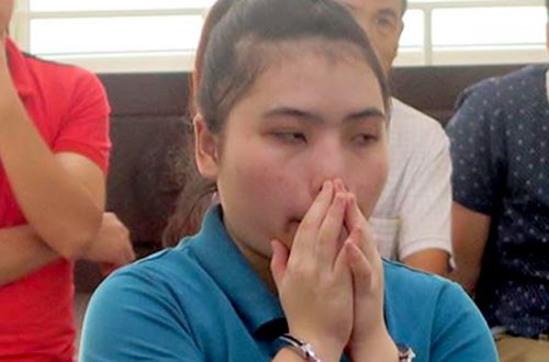 Mến tại phiên tòa phúc thẩm ngày 19/4.