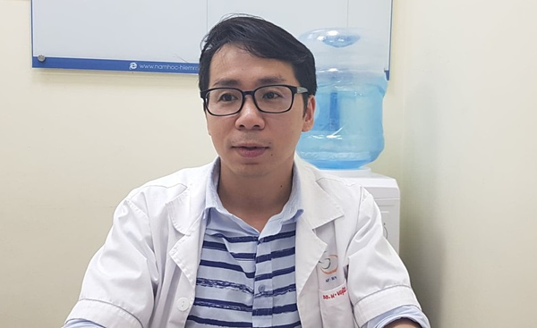 Bác sĩ Đinh Hữu Việt, Bệnh viện Nam học và Hiếm muộn Hà Nội. Ảnh: Bác sĩ cung cấp.
