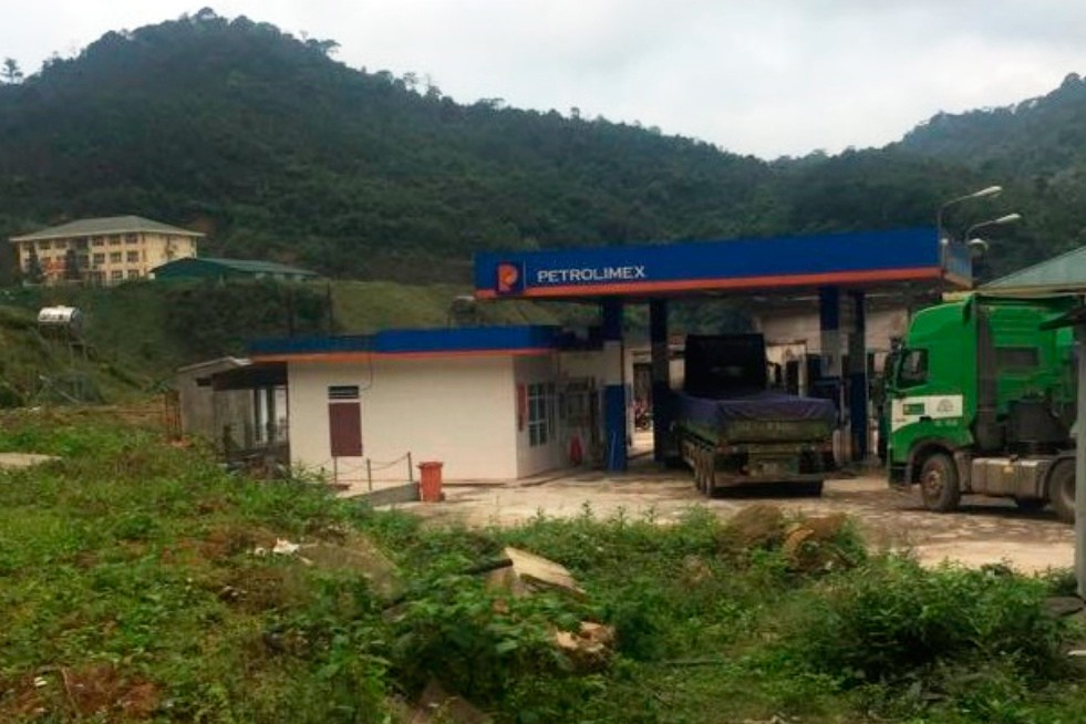 Cây xăng nơi xảy ra vụ việc
