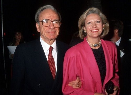 Rupert Murdoch và người vợ thứ hai Anna Torv. Ảnh: Woman’s Own.
