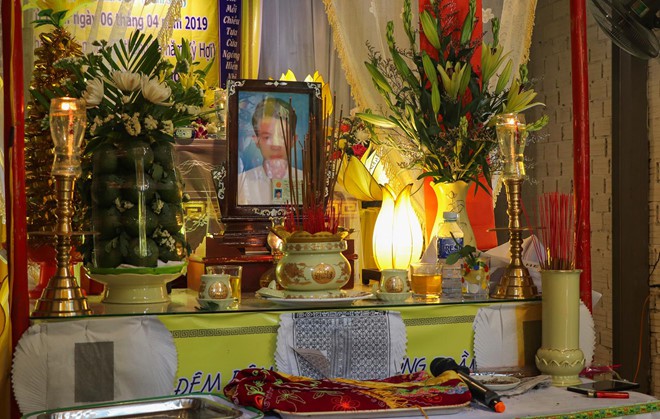 Gia đình làm đám tang cho anh Ngô Hà Sinh. Ảnh: Thanh Đức.
