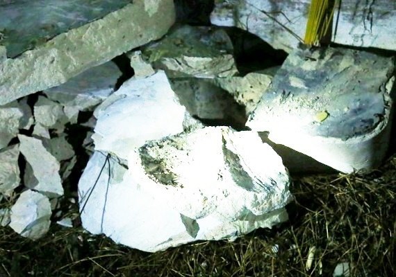 Khối bê tông trong thùng phi đầu tiên phát hiện ra xác người
