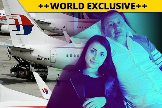 Liza và cha là Sergii trước khi MH370 mất tích.