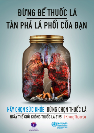 
Thuốc lá gây nguy hiểm cho sức khoẻ lá phổi
