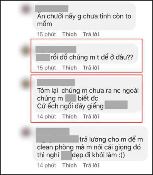 
Nam nhân viên này còn nói những người ném đá mình là ếch ngồi đáy giếng - Ảnh chụp màn hình.
