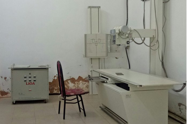 
Phòng chụp X quang, Bệnh viện Đa khoa Quỳnh Nhai nơi xảy ra sự việc.
