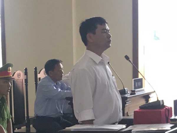 Bị cáo tại phiên toà.