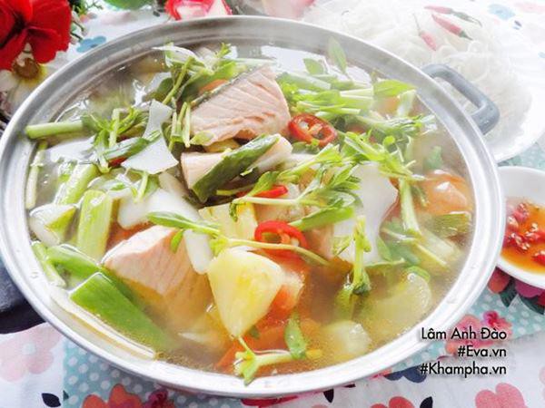 Canh chua cá hồi thơm ngon bổ dưỡng