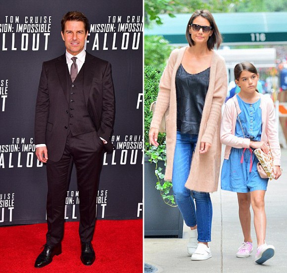 
Tom Cruise từng được cho là từ chối thăm nom con gái ruột duy nhất vì vợ cũ và bé Suri đều quay lưng với giáo phái Scientology.
