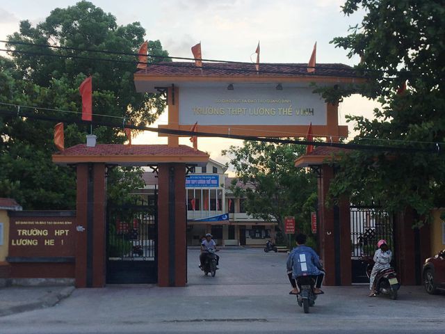 Trường THPT Lương Thế Vinh, điểm trường em Lài dự thi và có nguyện vọng vào học.