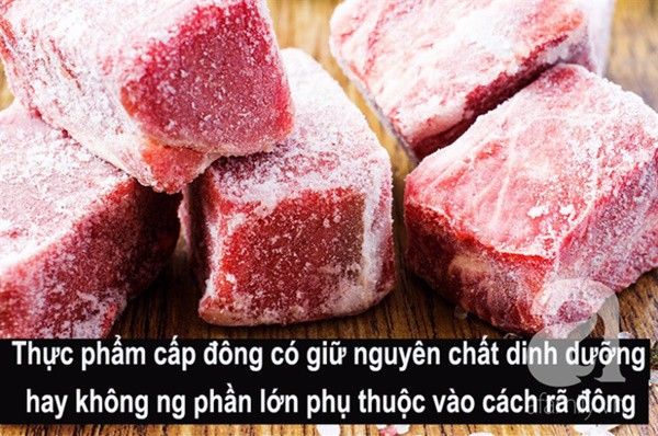 
Thực phẩm ở chế độ cấp đông thường là thịt, cá, tôm, cua và những loại thức ăn có nguồn gốc động vật nói chung.
