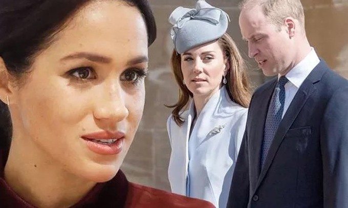 Mối quan hệ của vợ chồng William - Kate với nhà Harry - Meghan trở nên xấu đi từ sau đám cưới hoàng gia hồi tháng 5 năm ngoái. Ảnh: Express.