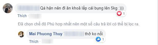 Nàng Hậu cho biết mình phải đi ăn cho hết buồn