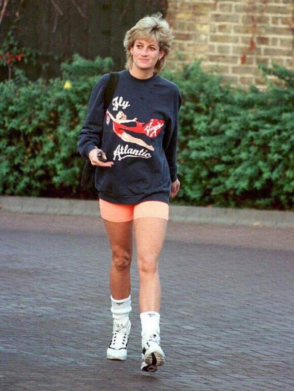 Diana trong một lần đi tập gym năm 1993. Ảnh: UK Press.