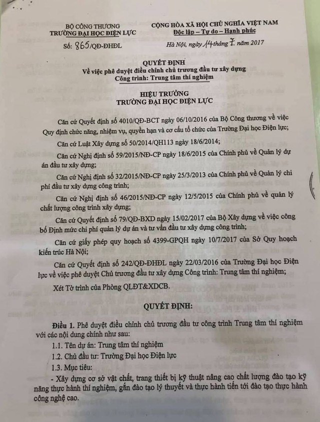 Hiệu trưởng trường Đại học Điện lực nói gì về những tố cáo của nhóm cán bộ, giảng viên? - Ảnh 6.