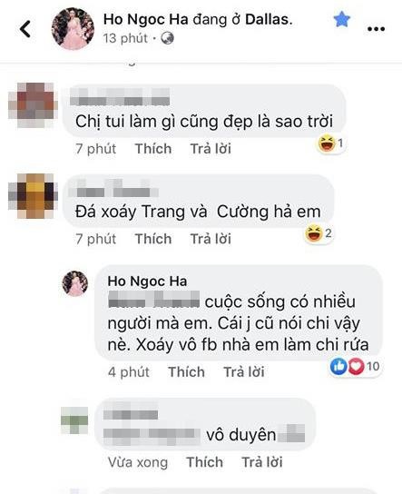 Dòng trạng thái gây tranh cãi của Hà Hồ.