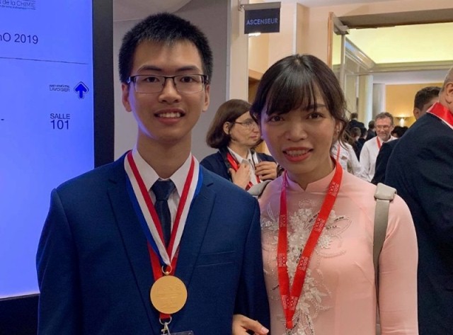 Học sinh Trường THPT chuyên Lam Sơn giành huy chương Vàng Olympic Hóa học quốc tế 2019 - Ảnh 1.
