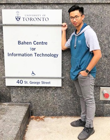 Hoàng Minh Đức, sinh viên Đại học Toronto.