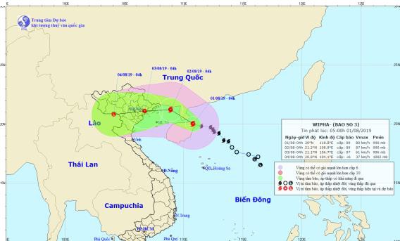 Bao giờ cơn bão số 3 sẽ gây mưa lớn ở miền Bắc? - Ảnh 1.