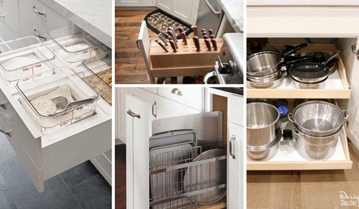 14 cách thông minh để dễ dàng sắp xếp tủ bếp gọn gàng, đẹp mắt - Ảnh 1.