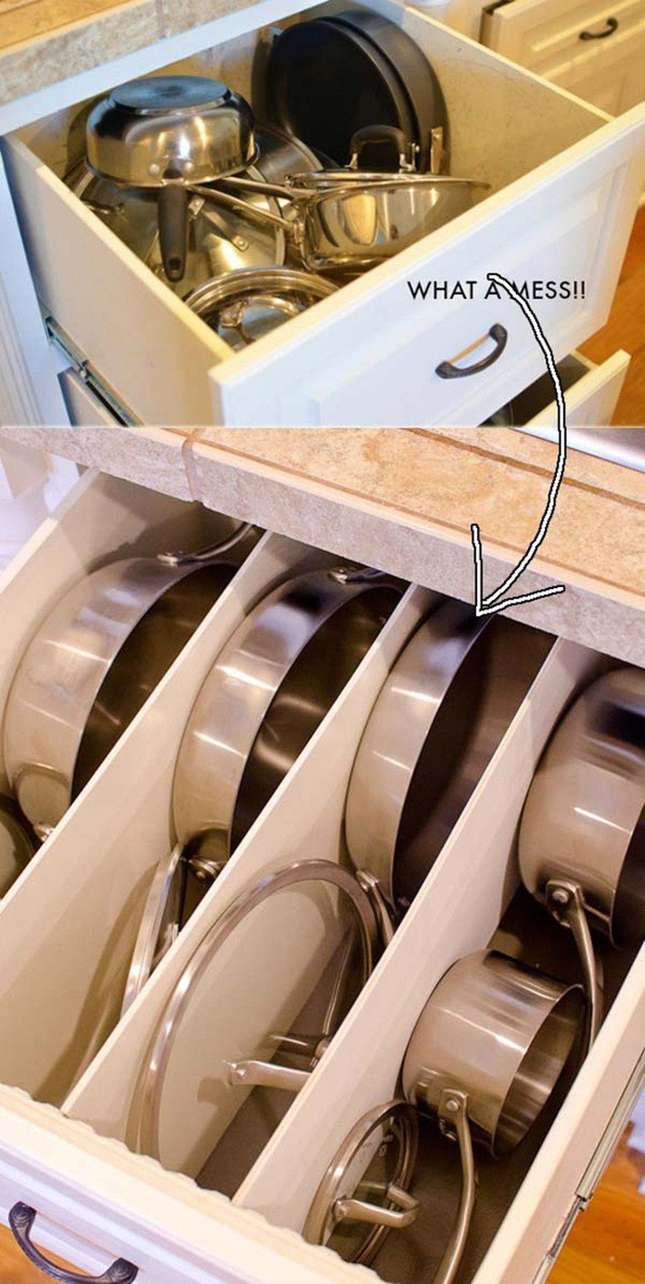 14 cách thông minh để dễ dàng sắp xếp tủ bếp gọn gàng, đẹp mắt - Ảnh 13.
