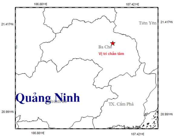 Xuất hiện động đất tại Quảng Ninh - Ảnh 2.