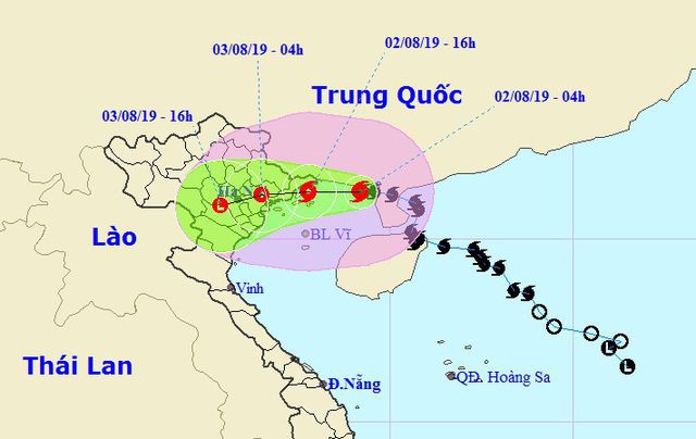 Tin mới nhất về cơn bão số 3 đang tràn vào miền Bắc - Ảnh 1.