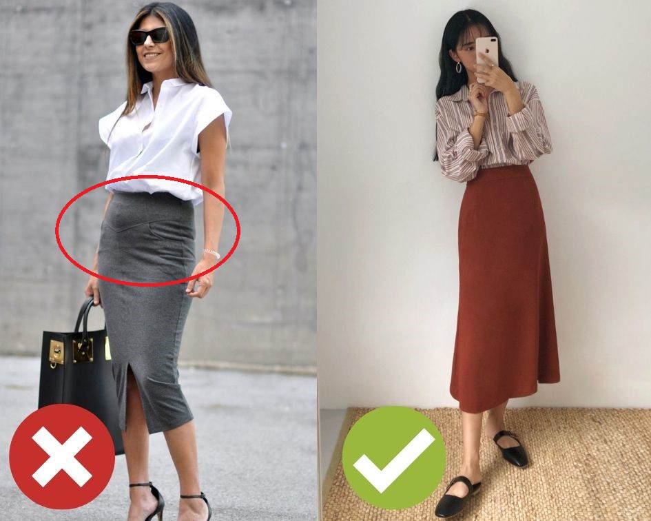 4 lỗi diện chân váy khiến chị em không bị dìm dáng thì trông cũng đến là kém duyên - Ảnh 2. 4 lỗi diện chân váy khiến chị em không bị dìm dáng thì trông cũng đến là kém duyên - Ảnh 2.