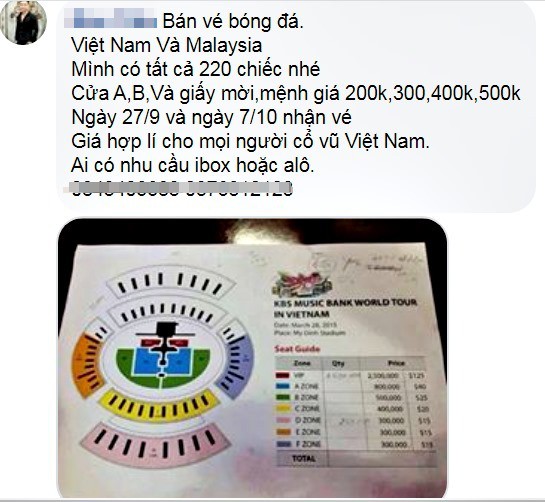 Vé xem Việt Nam vs Malaysia bị hét giá... cắt cổ - Ảnh 2.