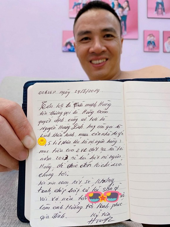 MC Hoàng Linh hạnh phúc đăng bản cam kết viết tay của chồng lên trang cá nhân, tiết lộ vừa mua nhà mới và chuẩn bị sinh em bé - Ảnh 5.