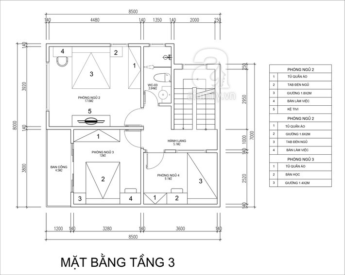 Thiết kế nhà 4 tầng diện tích 49m² cho gia đình 6 người với chi phí 1,5 tỷ đồng - Ảnh 3. Thiết kế nhà 4 tầng diện tích 49m² cho gia đình 6 người với chi phí 1,5 tỷ đồng - Ảnh 3.