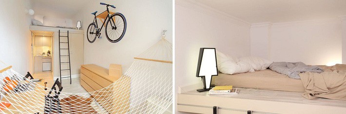 14 thiết kế phòng ngủ nhỏ đặc biệt ấn tượng với những giải pháp bố trí siêu thông minh - Ảnh 10. 14 thiết kế phòng ngủ nhỏ đặc biệt ấn tượng với những giải pháp bố trí siêu thông minh - Ảnh 10.