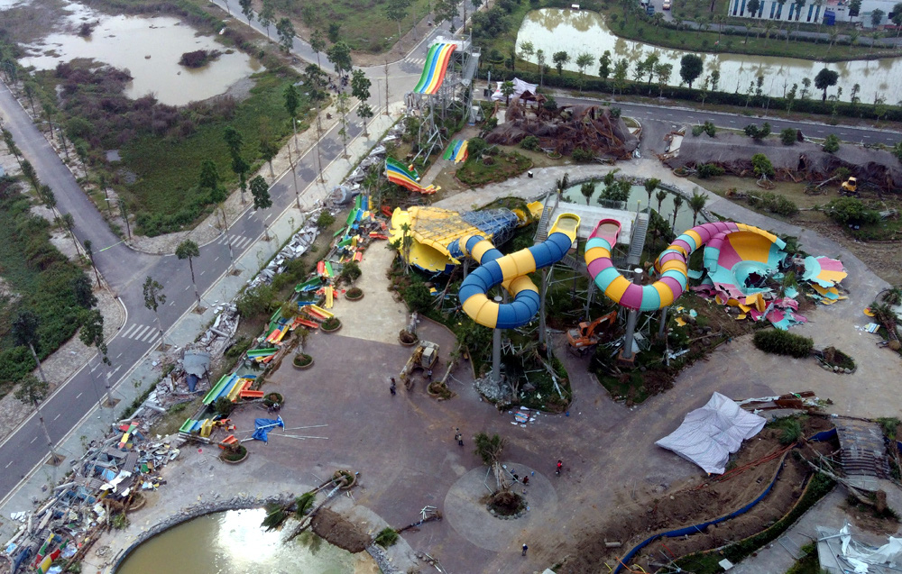 Mục sở thị công viên nước Thanh Hà sau khi bị cưỡng chế phá dỡ - Ảnh 9.