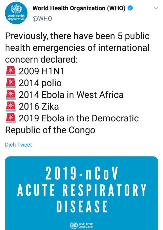 WHO công bố tình trạng y tế khẩn cấp toàn cầu về virus Corona - Ảnh 3.