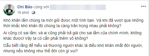 Gây bức xúc vì dắt tình trẻ ra mắt vợ cũ và con trai, Chi Bảo lên tiếng thanh minh - Ảnh 2.