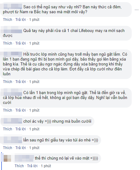 Nằm ngủ trong lớp học, nữ sinh bị bạn cùng lớp “xăm trổ” miễn phí khiến ai nấy cười bò - Ảnh 3.