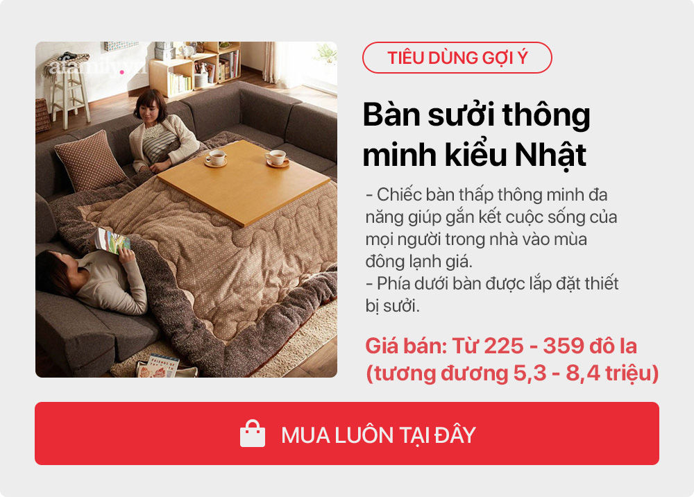Mùa đông không lạnh nhờ bàn sưởi thông minh kiểu Nhật - Ảnh 17. Mùa đông không lạnh nhờ bàn sưởi thông minh kiểu Nhật - Ảnh 17.