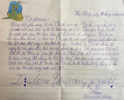 Bức thư tỏ tình của cô bé lớp 4 gây sốt cộng đồng mạng, bất ngờ nhất là phản ứng người nhận thư và câu nhận xét cực chất từ cô giáo - Ảnh 3.