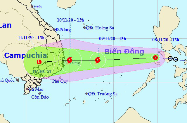 Áp thấp nhiệt đới vào Biển Đông, khả năng mạnh lên thành bão số 12 - Ảnh 1.