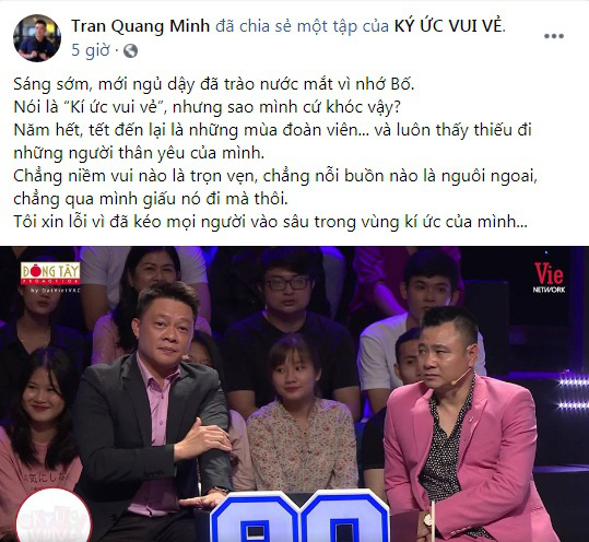 BTV Quang Minh khóc nghẹn ngào ở Ký Ức Vui Vẻ khi nhìn thấy kỷ vật đặc biệt, đến nhà báo Lại Văn Sâm cũng bị cuốn theo dòng cảm xúc - Ảnh 4.