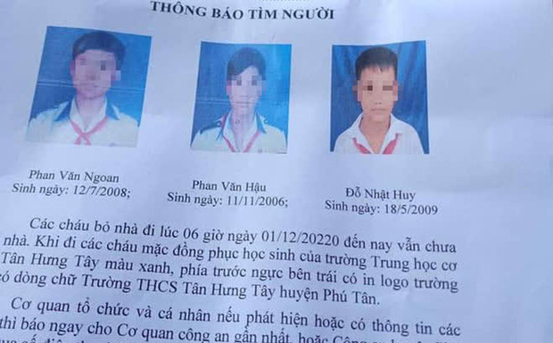 Ba bé trai từ 11-14 tuổi đạp xe hơn 300km lên TP HCM tìm cha mẹ - Ảnh 1.