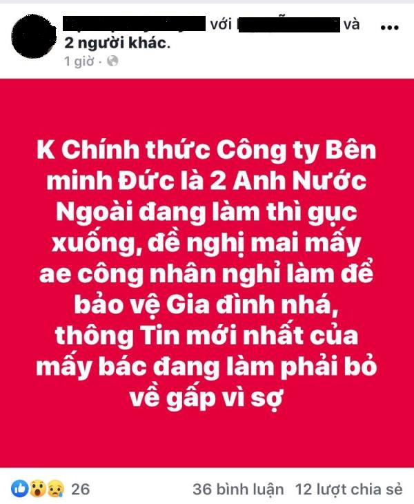 Hải Dương: Truy tìm người tung tin sai sự thật về 2 công nhân nước ngoài nằm gục trong lúc làm việc - Ảnh 3.