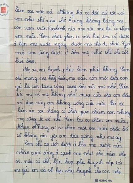 Nghẹn lòng khi đọc bức thư gửi mẹ của em học sinh lớp 5 ở Nghệ An - Ảnh 3.